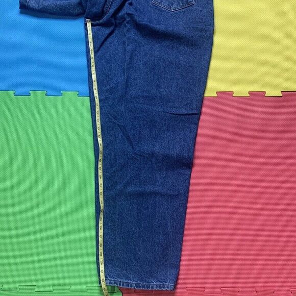 Carhartt B17 DST Relaxed Fit Men's Size 50x32 Denim Blue Jeans Dark Wash Tapered - Picture 7 of 8